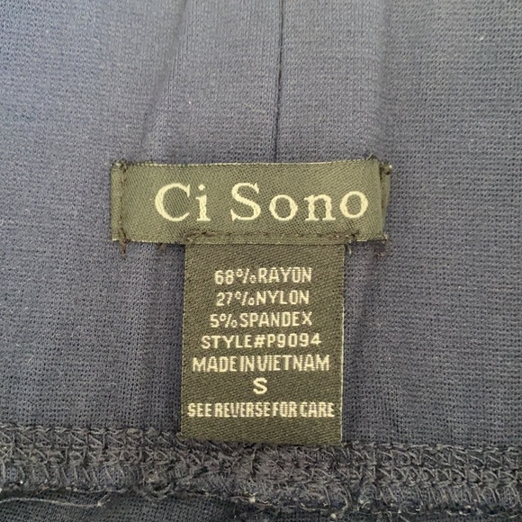 Ci Sono Thick Navy Blue Leggings - Picture 7 of 10